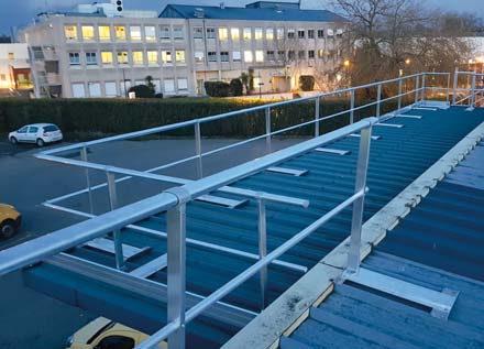 Garde-corps sur bac sec acier VECTACO
