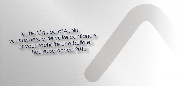 Alsolu vous souhaite une heureuse année 2015